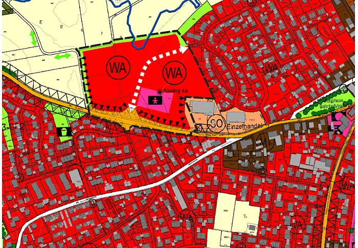Bild des Entwurfes zur 3. Flächennutzungsplanänderung